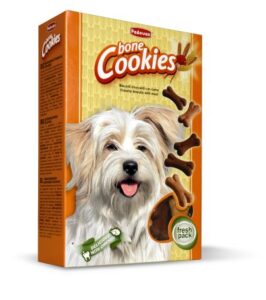 COOKIES BONE BISCOITOS CROCANTES DE CARNE EM FORMA DE OSSO P/CÃES